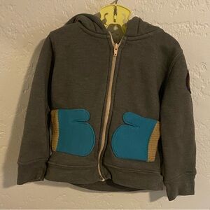 Toast Time Sweatshirt with Mittens as Pockets (2T)